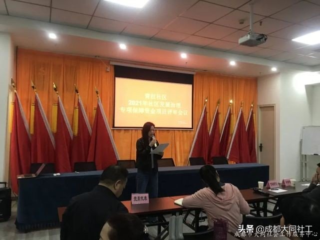 青杠社區(qū)2021年社區(qū)發(fā)展治理專項保障資金項目評審會議